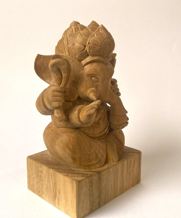 【木彫り・受注制作】ガネーシャ‐インドの神様 10枚目の画像