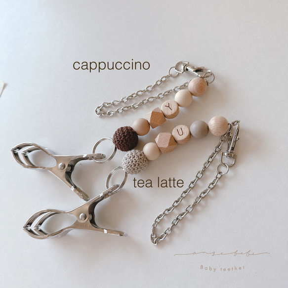 cappuccino teaLatte シューズクリップ シューズピンチ 歯固めホルダー 2枚目の画像