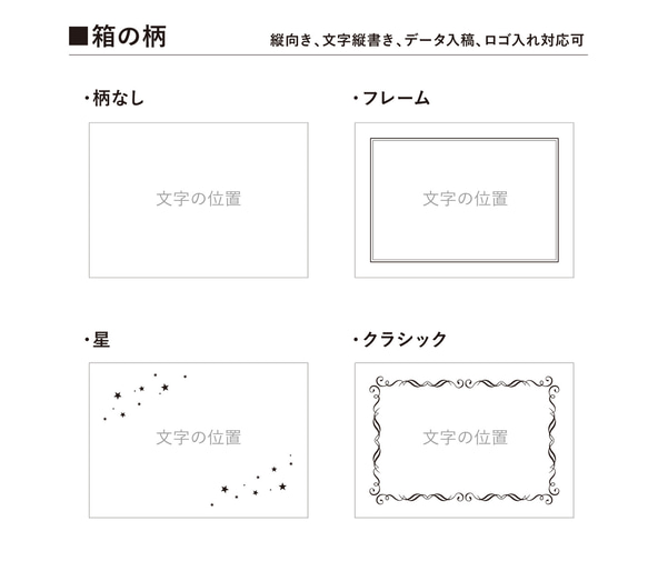 【名入れ】フタ付き箱+台紙セット　50個　ギフトボックス hacoliva ハコリバ 9枚目の画像