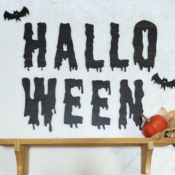 【送料無料】 ハロウィン 飾り (2色) ハロウィン雑貨 ハロウィン 壁飾り かぼちゃ コウモリ ゴースト お化け屋敷 1枚目の画像