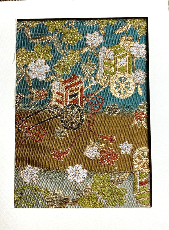 【小サイズ御朱印帳　オーダーメイド専用】金襴織物御朱印帳　文庫サイズ　11x16cm　※作品紹介文の説明をご確認下さい 7枚目の画像