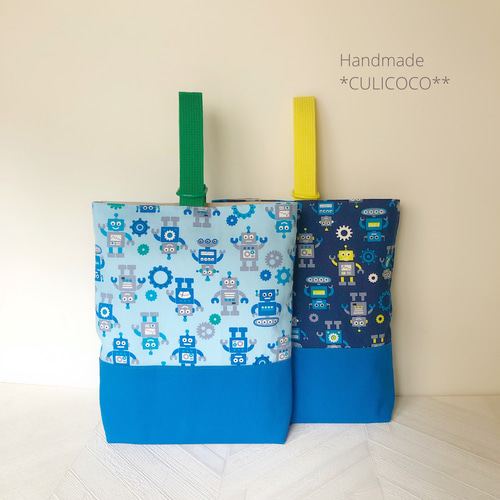 入園・入学準備】ポップリボン 上履き入れ／シューズケース