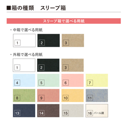 箱と紙見本のサンプルセット 4枚目の画像