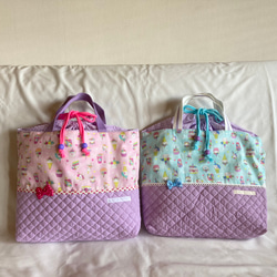 No.356＊入学グッズ　手提げバッグ　体操着袋　ハンドメイド　ユニコーン ユニコーン 体操服袋・お着替え袋 のおすすめ人気通販｜Creema