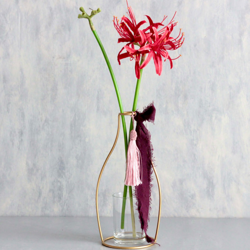 リコリス】｜アーティフィシャルフラワー 花瓶アレンジ| 秋｜ギフト