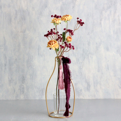 アンティークスプレーマムとベリーカスミソウ】｜アーティフィシャル