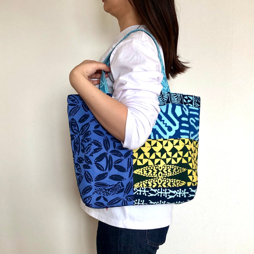 ノアノア　ワイキキ　ハワイ　トートバッグ　フラダンス　ポリネシアン　リバーシブル トートバッグ ハワイファッションブランドNOANOA のパッチバッグからの