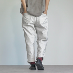 【福袋】刺繡上衣燈籠袖/靛藍+連體刺子沙魯爾褲 第7張的照片