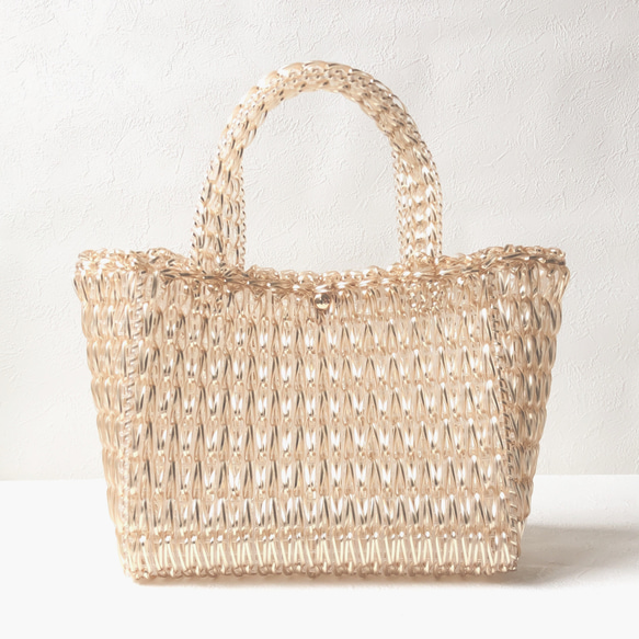 クロッシェワイヤーバッグ フロストゴールド【134-JYTGo】 トート  