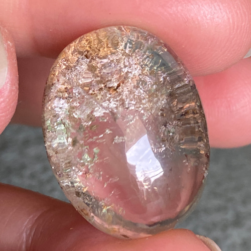 つやあり ハイクオリティ オレンジホワイト ガーデンクォーツ ルース 2