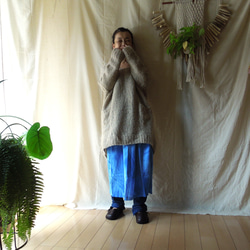 【再入荷】asana ヘンプコットン ヨガパンツ●草木染めインディゴ 4枚目の画像