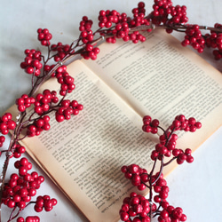 ツヤツヤレッドベリーガーランド【アーティフィシャルフラワー単品】 8枚目の画像