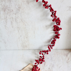 ツヤツヤレッドベリーガーランド【アーティフィシャルフラワー単品】 7枚目の画像