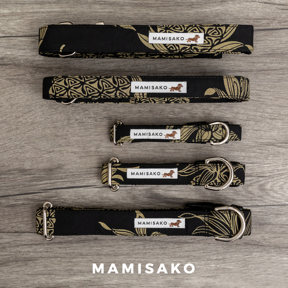 【単品販売・首輪S】MAMISAKO - 犬用のハワイアン首輪・リード 1枚目の画像