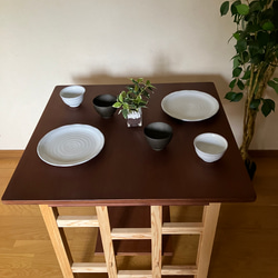 Surface 08 dining table for 2 people   木製ダイニングテーブル　2人用　 16枚目の画像
