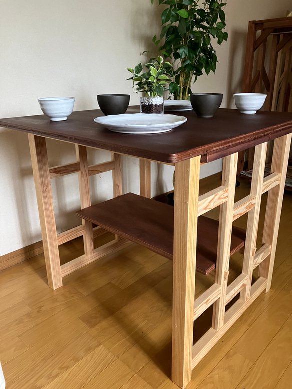 Surface 08 dining table for 2 people   木製ダイニングテーブル　2人用　 13枚目の画像