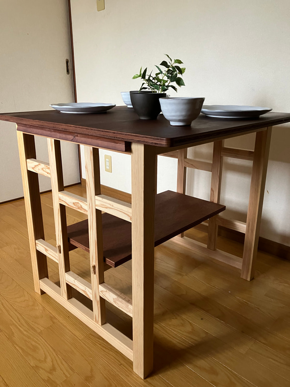 Surface 08 dining table for 2 people   木製ダイニングテーブル　2人用　 11枚目の画像