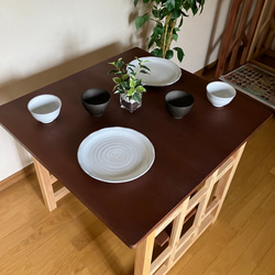 Surface 08 dining table for 2 people   木製ダイニングテーブル　2人用　 14枚目の画像