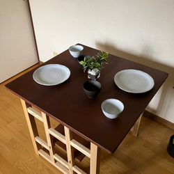 Surface 08 dining table for 2 people   木製ダイニングテーブル　2人用　 15枚目の画像