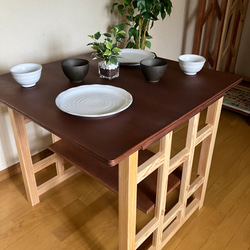 Surface 08 dining table for 2 people   木製ダイニングテーブル　2人用　 1枚目の画像