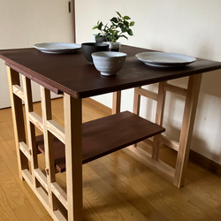 Surface 08 dining table for 2 people   木製ダイニングテーブル　2人用　 2枚目の画像