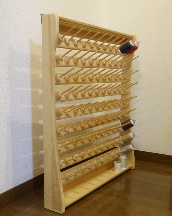 ロックミシン糸巻き糸立てラック　1　9段 99本 シンプルスタイル 14枚目の画像