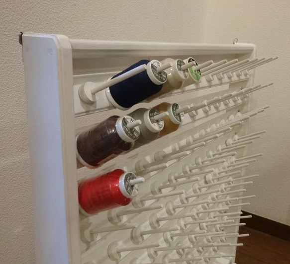 ロックミシン糸巻き糸立てラック　1　9段 99本 シンプルスタイル 10枚目の画像