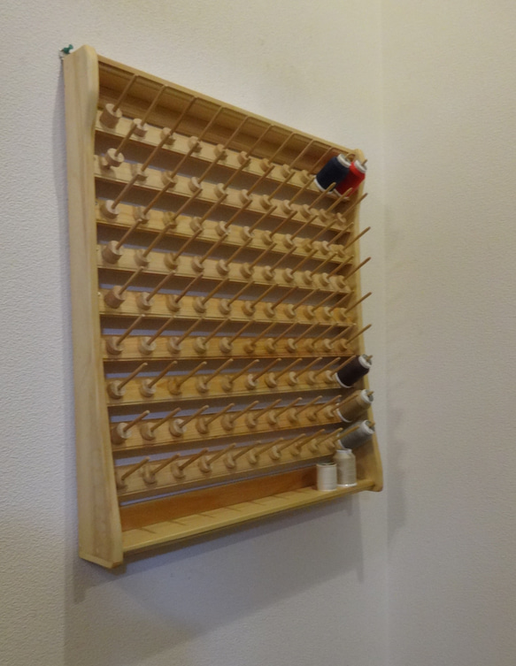 ロックミシン糸巻き糸立てラック　1　9段 99本 シンプルスタイル 15枚目の画像