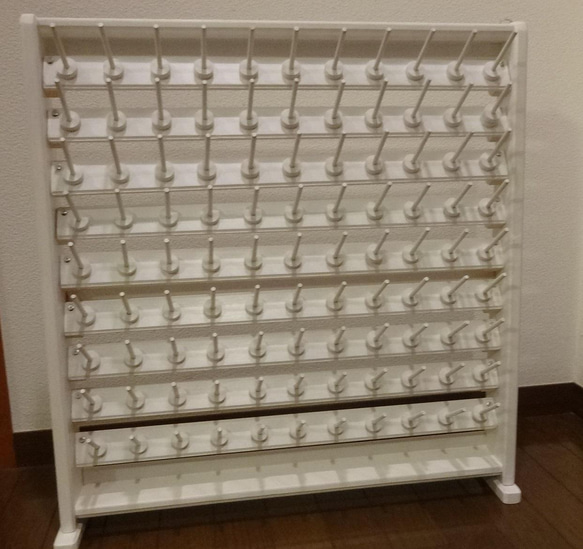 ロックミシン糸巻き糸立てラック　1　9段 99本 シンプルスタイル 8枚目の画像