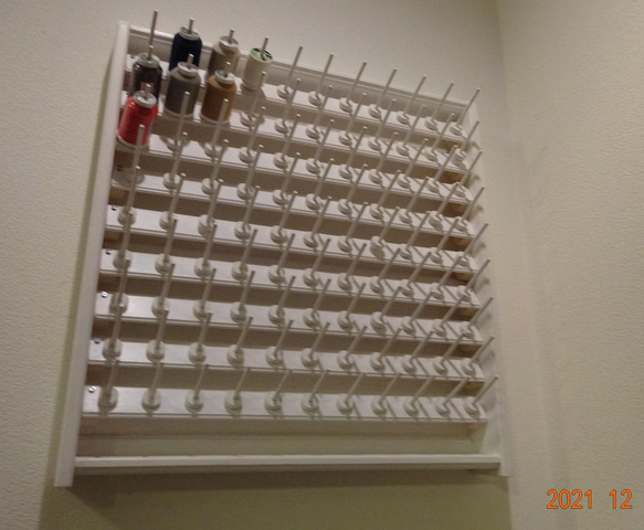 ロックミシン糸巻き糸立てラック　1　9段 99本 シンプルスタイル 11枚目の画像