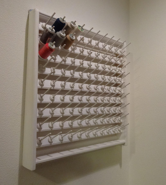 ロックミシン糸巻き糸立てラック　1　9段 99本 シンプルスタイル 12枚目の画像