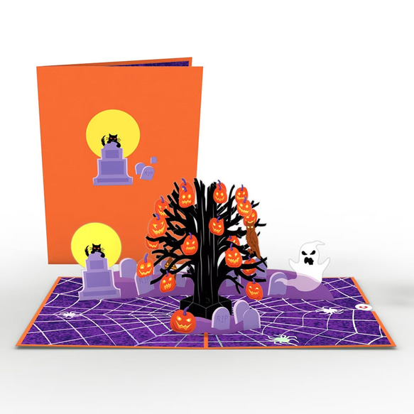 ポップアップグリーティングカード　Spooky Tree 5枚目の画像