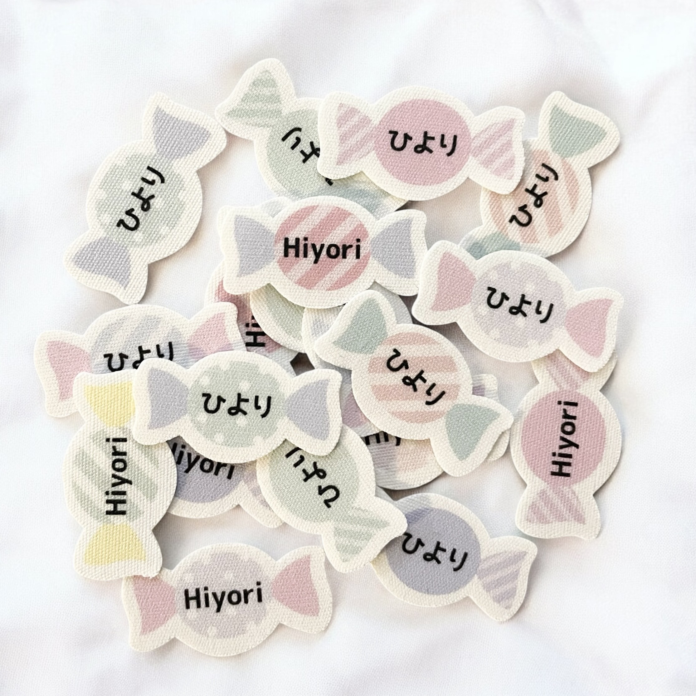 みけねこ☆　アイロン不要　お名前シール 楽天市場】【SALE価格】布に貼れちゃうノンアイロンお名前シール