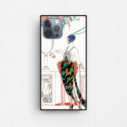 【絵画スマホケース】iPhone用　全機種対応　強化ガラス製（ジョルジュ・バルビエ） 1枚目の画像