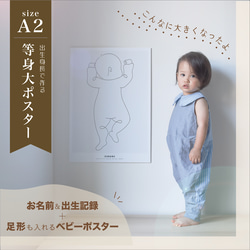 #BABYL のポスターです 出生時の等身大☆シンプル（タテ）☆ベビーポスター 雑貨・その他