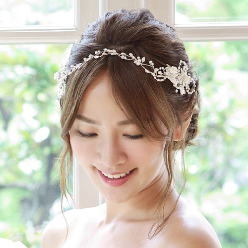ジュリエットティアラT-36sp|小枝 カチューシャ ウエディング 結婚式
