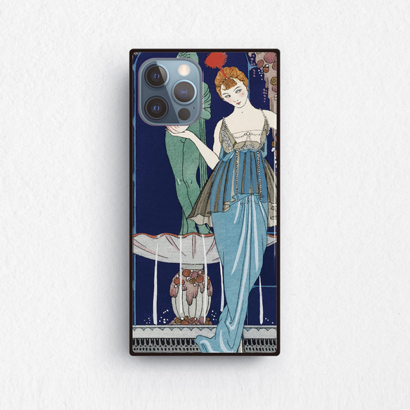 【絵画スマホケース】iPhone用　全機種対応　強化ガラス製（ジョルジュ・バルビエ） 1枚目の画像