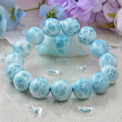 まゆ様♥️大粒ラリマー 猫ちゃん＆アイスラリマー天然石ブレスレット まゆ様♥️大粒ラリマー 猫ちゃん＆アイスラリマー天然石