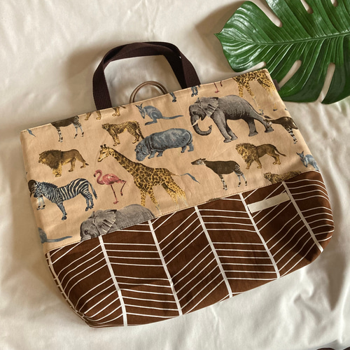 ライオン☆しまうま ランチョンマット お弁当袋 コップ袋 ハンドメイド