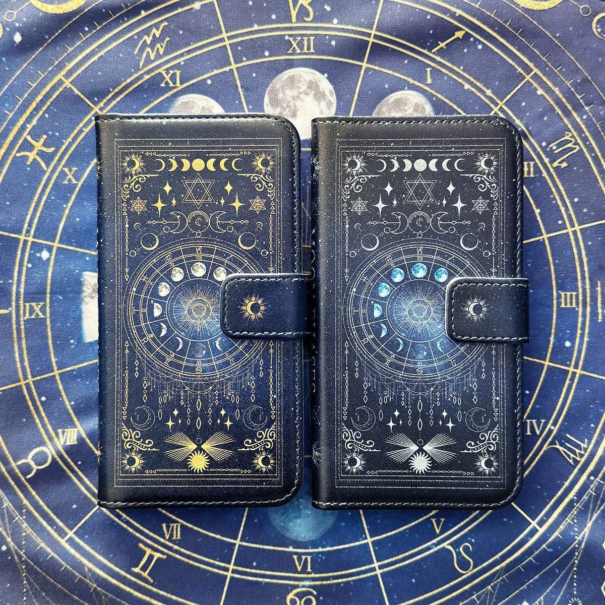 【Harper & Blake】UK発★手帳型スマホケース moon/星座月海目星 送関込【Harper & Blake】UK発!手帳型スマホケース Zodiac/星座