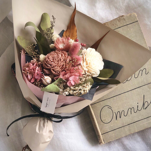 mini bouquet Mauve pink ドライフラワー ドライフラワー nico 通販