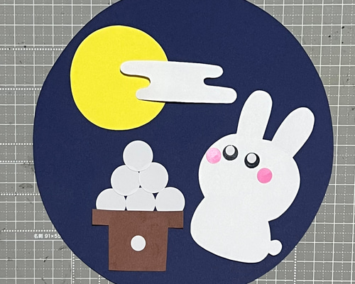壁面飾り 製作キット 製作 お月見うさぎ 保育 壁面製作 幼稚園 制作 9