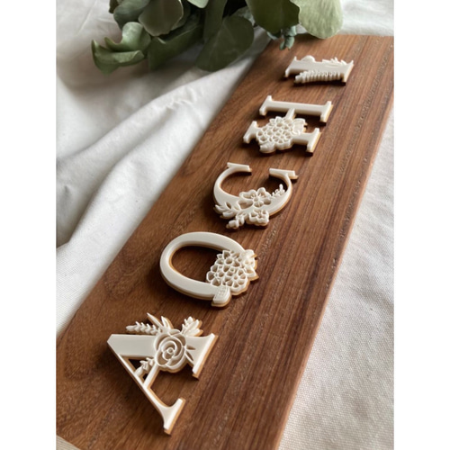 のあ様確認用♡イニシャルオブジェ どら様 確認用】イニシャルオブジェ 3点セット - メルカリ