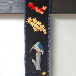 新品❣️ 永類とまと　押し絵みたいな 歳時記タペストリー手作りキット キット】鶴と梅花タペストリー【押し絵】【古布】 キット 和小物キット