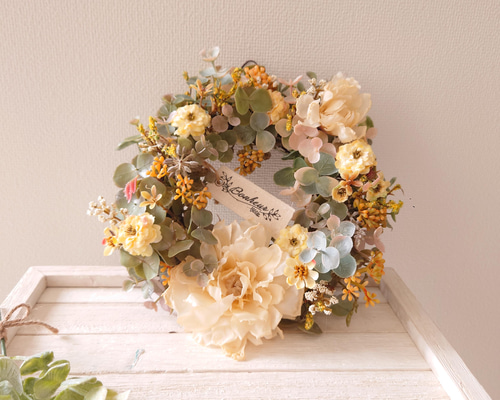 FlowerKitchen 春 リース Mサイズ ナチュラルリース クリスマス