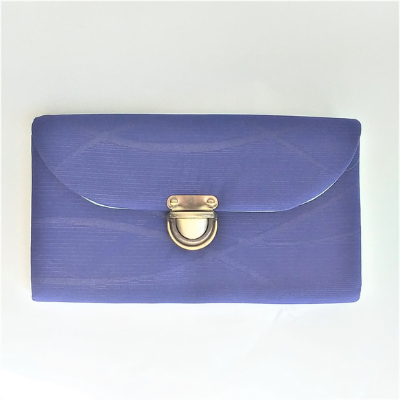 使いやすい長財布　色：青、紫 4枚目の画像
