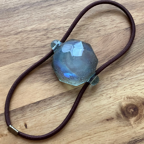 1525】レジン マトリカリア ヘアゴム ポニーフック ブロ―チ