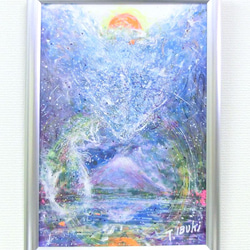 油絵 絵画【海中の光】 絵画 HR 通販 16224415｜Creema(クリーマ)