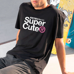 中性圓領純棉T恤 共三色 文字 字母 logo 圖像 Tshirt SUPERCUTE 極度可愛 PS142 第5張的照片