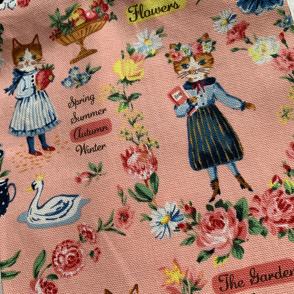 エコティッシュカバー☆マスクストッカー♪ そばかすキッズ・動物達とお花柄☆5カラー 9枚目の画像